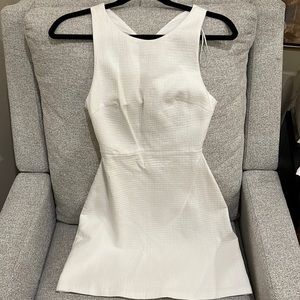 Zara White Textured Mini Dress - size S